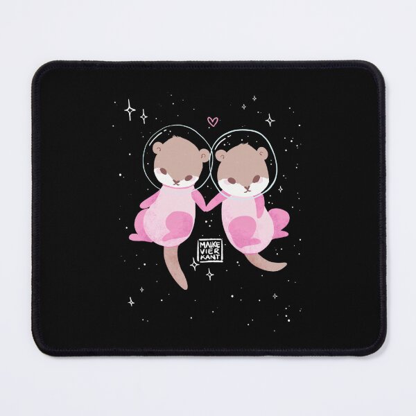 Item preview, Otters in Space Holding Paws Celestial Love designed and sold by TROYESCAMI.