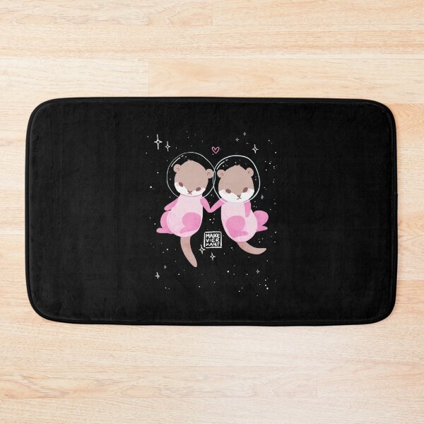 Item preview, Otters in Space Holding Paws Celestial Love designed and sold by TROYESCAMI.