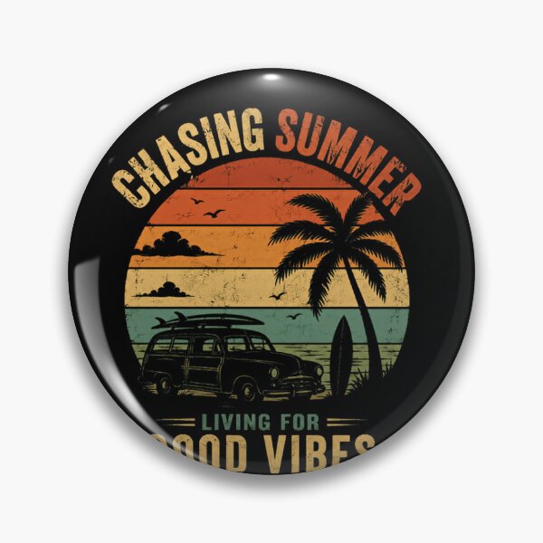 Item preview, Chasing Summer Living For Good Vibes Summer Vacation Beach Travel Surfing designed and sold by JonesFlora2025.