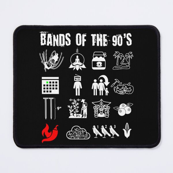 Item preview,  Funny Nerdy Iconic Alternative Rock Bands Of The 90S designed and sold by MichaelNoland.