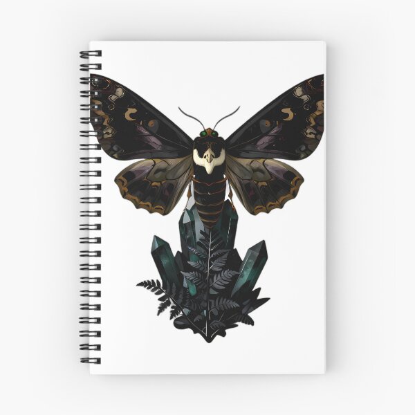 Item preview, Gothic Deaths Head Hawkmoth Emerald Geode designed and sold by IllumeInk.