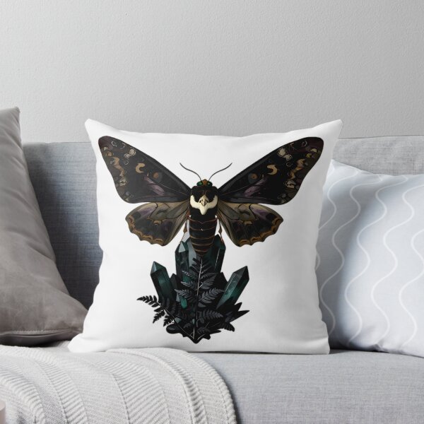 Item preview, Gothic Deaths Head Hawkmoth Emerald Geode designed and sold by IllumeInk.