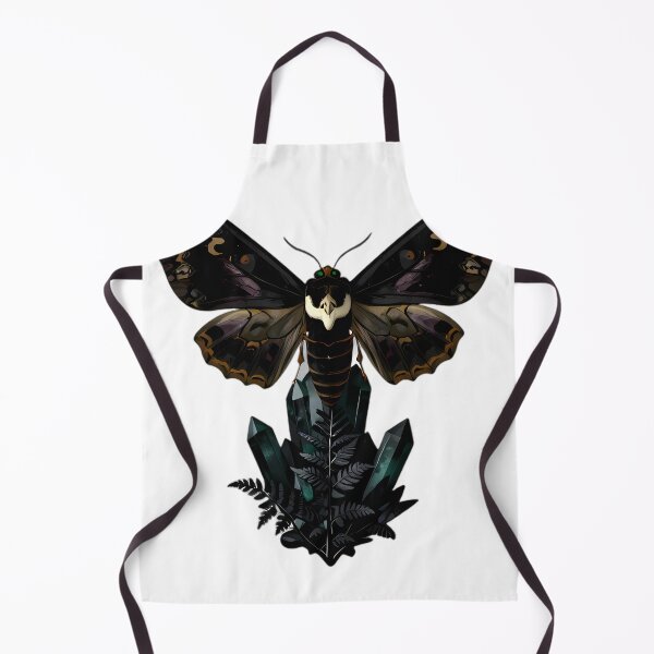 Item preview, Gothic Deaths Head Hawkmoth Emerald Geode designed and sold by IllumeInk.