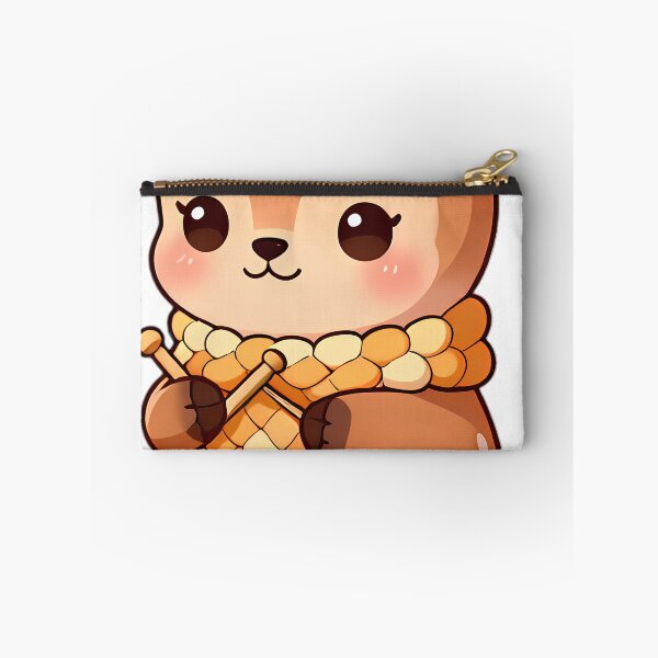 Item preview, Cute Deer Fawn with Woven Autumn Wool Scarf designed and sold by pumsquare.