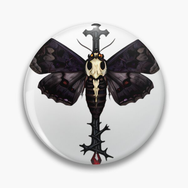 Item preview, Gothic Deaths Head Hawkmoth Briar Cross designed and sold by IllumeInk.
