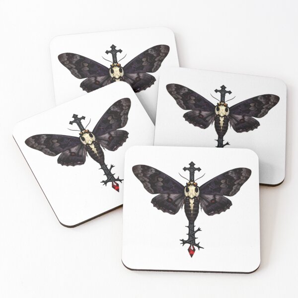 Item preview, Gothic Deaths Head Hawkmoth Briar Cross designed and sold by IllumeInk.