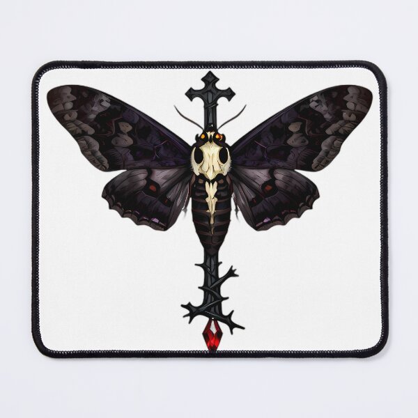 Item preview, Gothic Deaths Head Hawkmoth Briar Cross designed and sold by IllumeInk.