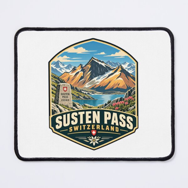 Item preview, Susten Pass Switzerland Swiss Alps Mountain Travel Hiker Souvenir designed and sold by Star3NowForMe.