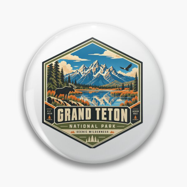 Item preview, Grand Teton National Park Scenic Wilderness Jackson Hole Wyoming Travel Outdoor Souvenir designed and sold by Simsimah26Parks.
