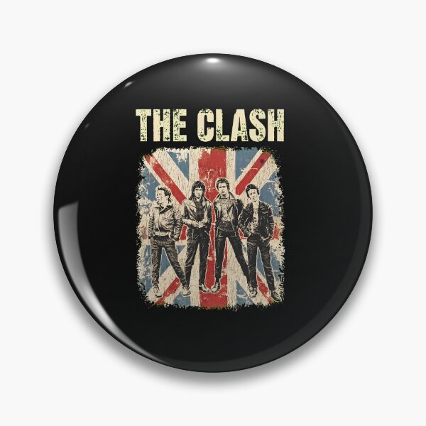 Item preview, The Clash Union Jack Distressed Retro Band  designed and sold by Paeberger.