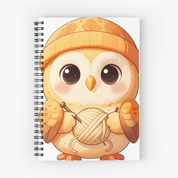 Item preview, Cute Barn Owl Chick with Oatmeal Cream Wool Ball designed and sold by pumsquare.