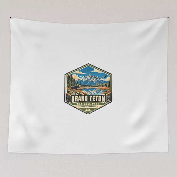 Item preview, Grand Teton National Park Scenic Wilderness Jackson Hole Wyoming Travel Outdoor Souvenir designed and sold by Simsimah26Parks.