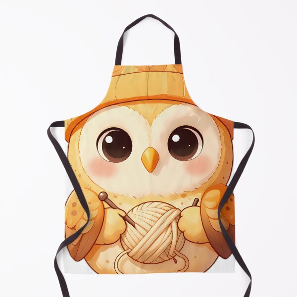 Item preview, Cute Barn Owl Chick with Oatmeal Cream Wool Ball designed and sold by pumsquare.
