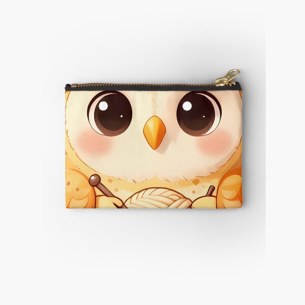 Item preview, Cute Barn Owl Chick with Oatmeal Cream Wool Ball designed and sold by pumsquare.