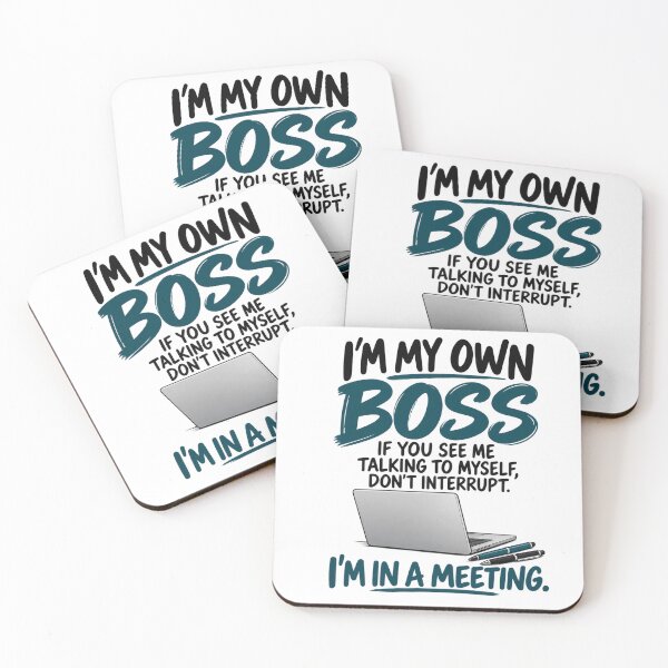 Item preview, I’m My Own Boss designed and sold by OuterFuselage.
