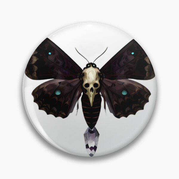 Item preview, Gothic Deaths Head Hawkmoth Quartz Geode designed and sold by IllumeInk.