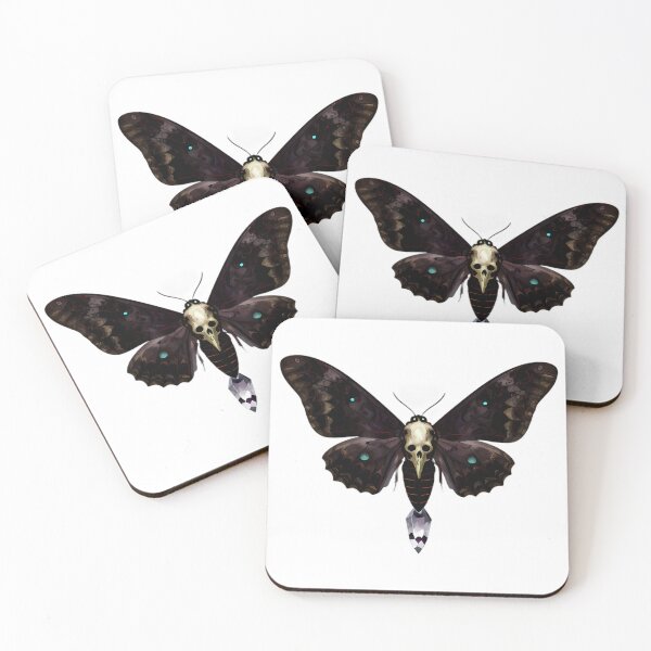 Item preview, Gothic Deaths Head Hawkmoth Quartz Geode designed and sold by IllumeInk.