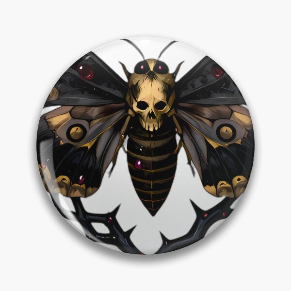 Item preview, Gothic Deaths Head Hawkmoth Blackthorn Briar designed and sold by IllumeInk.