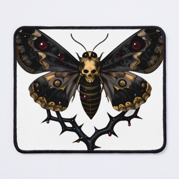 Item preview, Gothic Deaths Head Hawkmoth Blackthorn Briar designed and sold by IllumeInk.