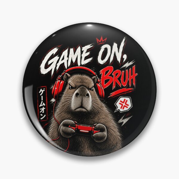 Item preview, Game On, Bruh Capybara Gamer Video Game Animal designed and sold by JonesFlora2025.