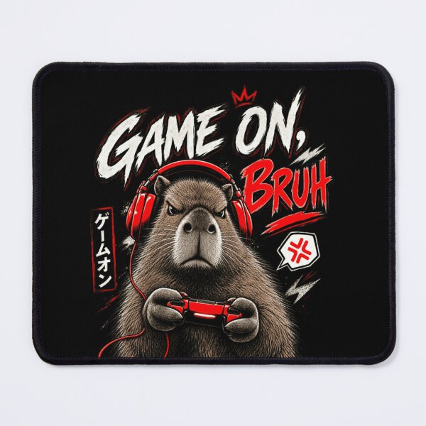 Item preview, Game On, Bruh Capybara Gamer Video Game Animal designed and sold by JonesFlora2025.