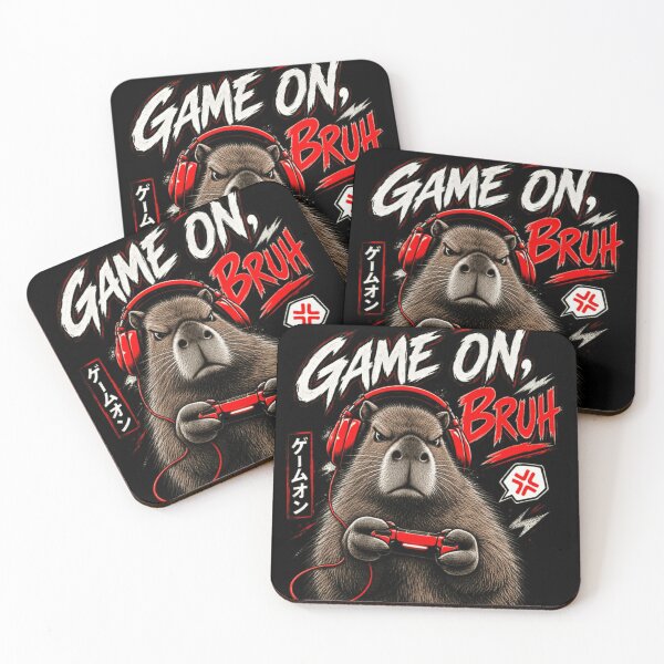 Item preview, Game On, Bruh Capybara Gamer Video Game Animal designed and sold by JonesFlora2025.