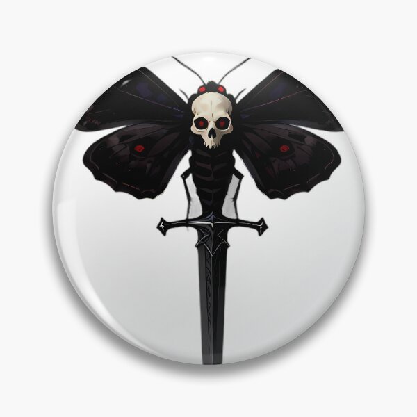 Item preview, Gothic Deaths Head Hawkmoth Claymore Sword designed and sold by IllumeInk.
