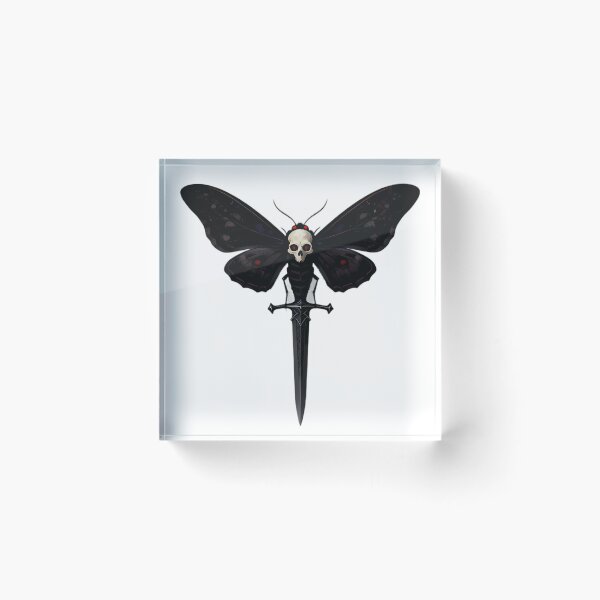Item preview, Gothic Deaths Head Hawkmoth Claymore Sword designed and sold by IllumeInk.