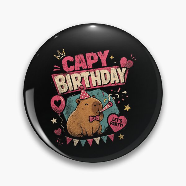 Item preview, Capy Birthday Capybara Lover Party Celebration designed and sold by RetroMini2026.
