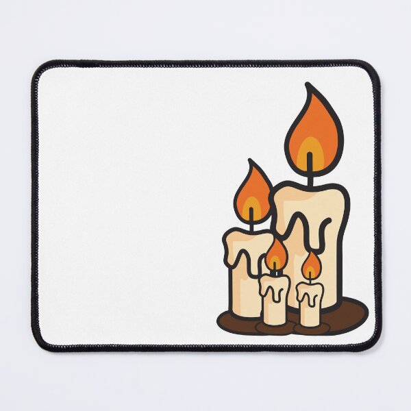 Item preview, Halloween melting candles with burning fire vector illustration designed and sold by PowerAntShop.