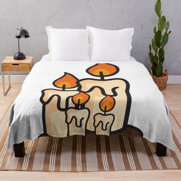 Item preview, Halloween melting candles with burning fire vector illustration designed and sold by PowerAntShop.