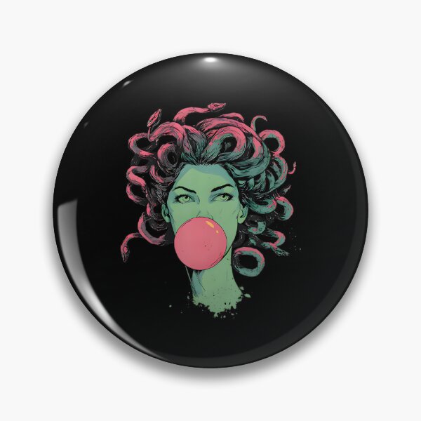 Item preview, Medusa Bubblegum Mythological Snake Hair Goddess designed and sold by SilviCarry.