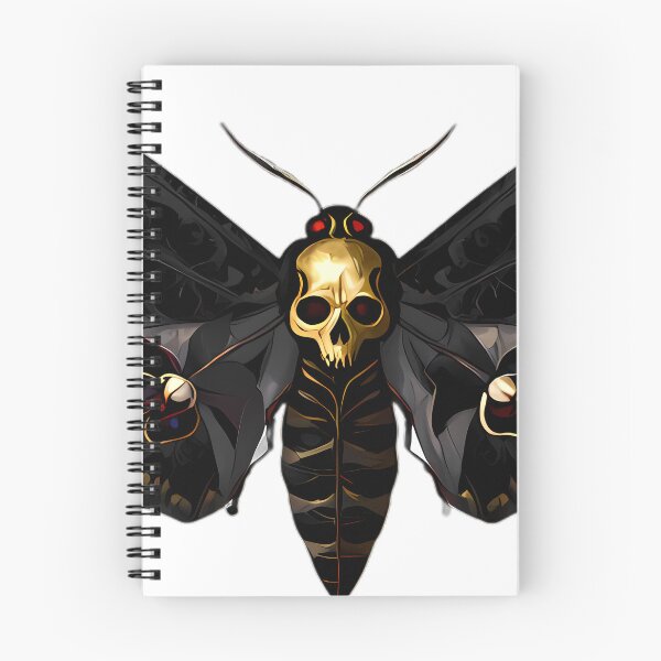 Item preview, Gothic Deaths Head Hawkmoth Black Orchid designed and sold by IllumeInk.