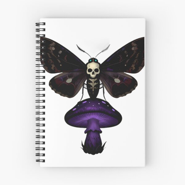 Item preview, Gothic Deaths Head Hawkmoth Luminous Mushroom designed and sold by IllumeInk.