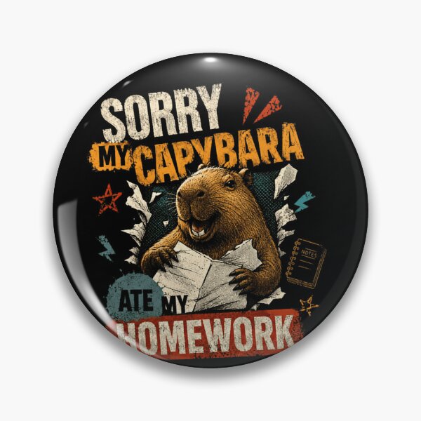 Item preview, Sorry My Capybara Ate My Homework Capybara Student Teacher Funny Animal Lover designed and sold by JonesFlora2025.