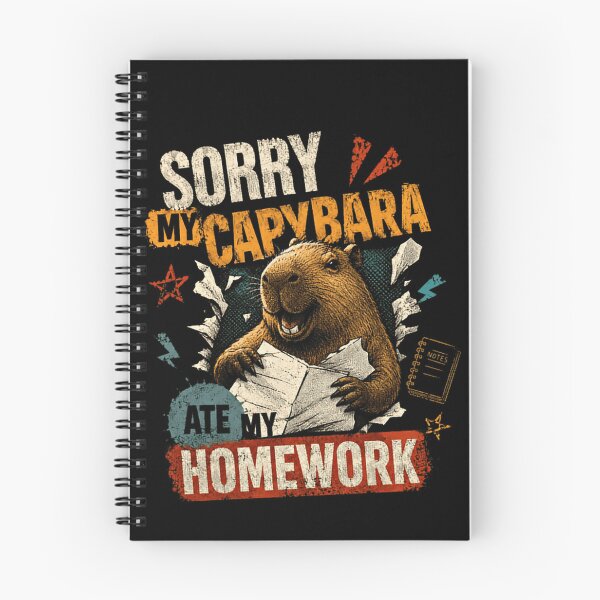 Item preview, Sorry My Capybara Ate My Homework Capybara Student Teacher Funny Animal Lover designed and sold by JonesFlora2025.