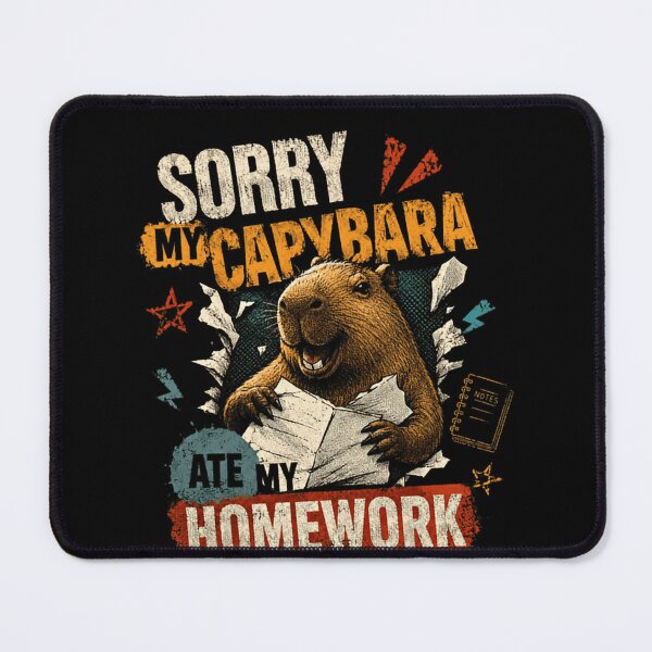 Item preview, Sorry My Capybara Ate My Homework Capybara Student Teacher Funny Animal Lover designed and sold by JonesFlora2025.