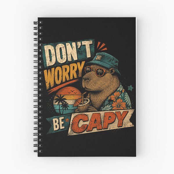 Item preview, Don't Worry Be Capy Capybara Lover Relaxed Tropical Animal designed and sold by RetroMini2026.