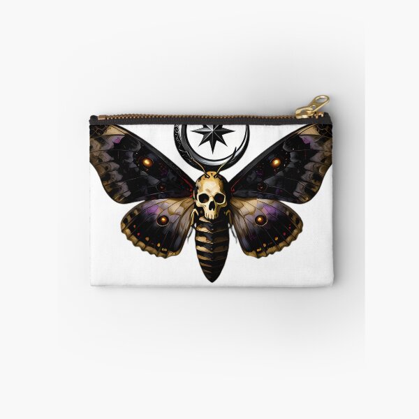 Item preview, Gothic Deaths Head Hawkmoth Lunar Star Emblem designed and sold by IllumeInk.