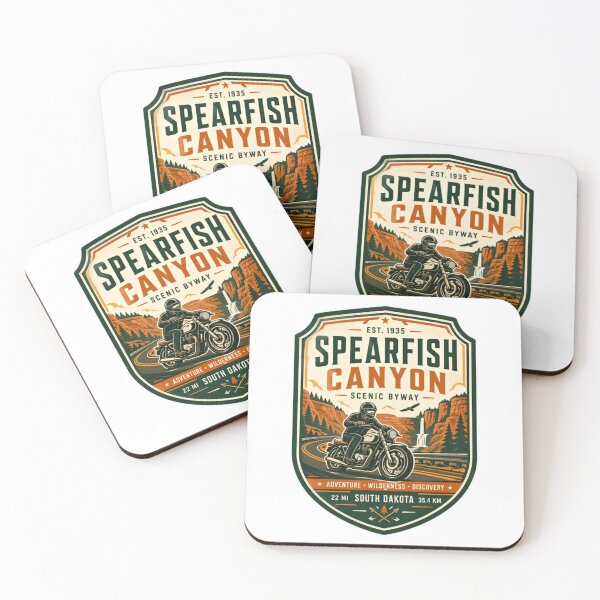 Item preview, Spearfish Canyon Scenic Byway Est. 1935 South Dakota Motorcycle Adventure Wilderness Discovery designed and sold by Simsimah26Parks.