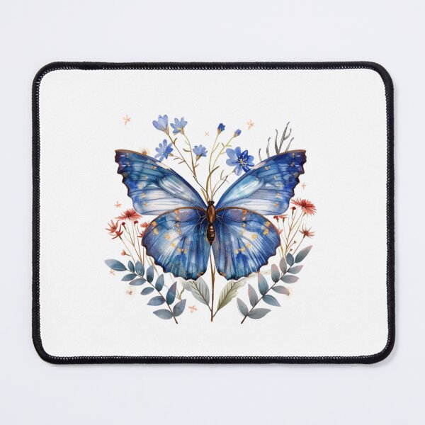 Item preview, Blue Butterfly | Elegant Nature Aesthetic Art designed and sold by Mandayartstudio.