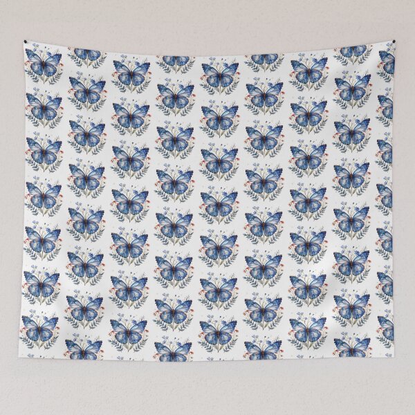 Item preview, Blue Butterfly | Elegant Nature Aesthetic Art designed and sold by Mandayartstudio.