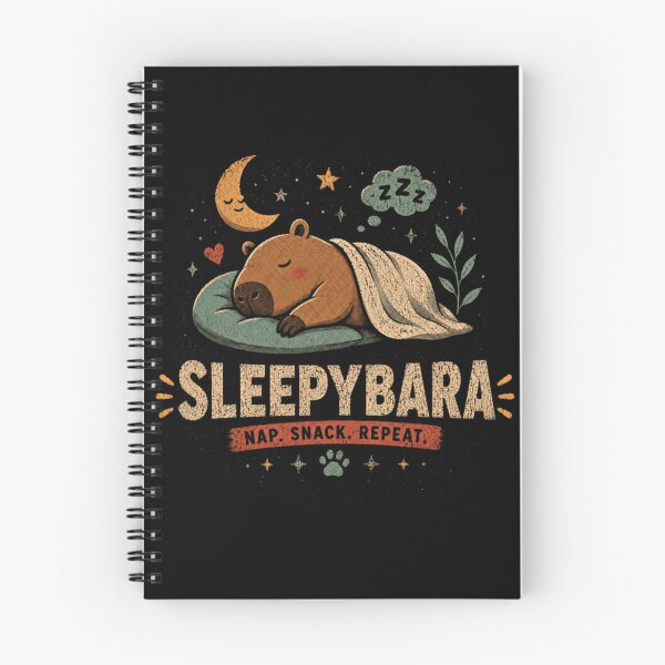 Item preview, Sleepybara Nap. Snack. Repeat. Capybara Animal Sleeping Lifestyle designed and sold by RetroMini2026.