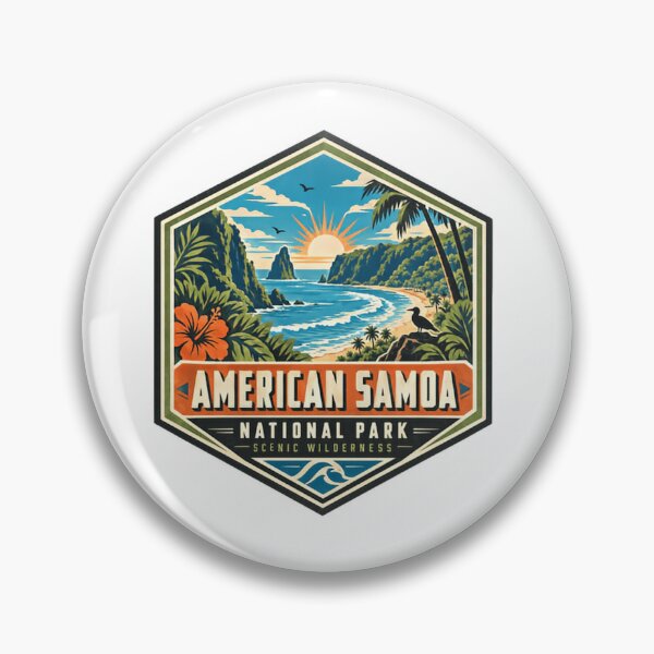 Item preview, American Samoa National Park Scenic Wilderness Travel Souvenir designed and sold by Simsimah26Parks.