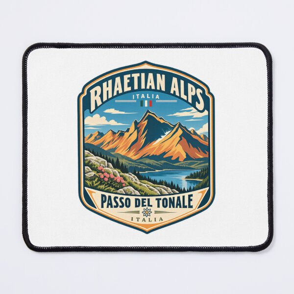 Item preview, Rhaetian Alps Italia Passo Del Tonale Italia Mountain Hiking Traveler designed and sold by Star3NowForMe.