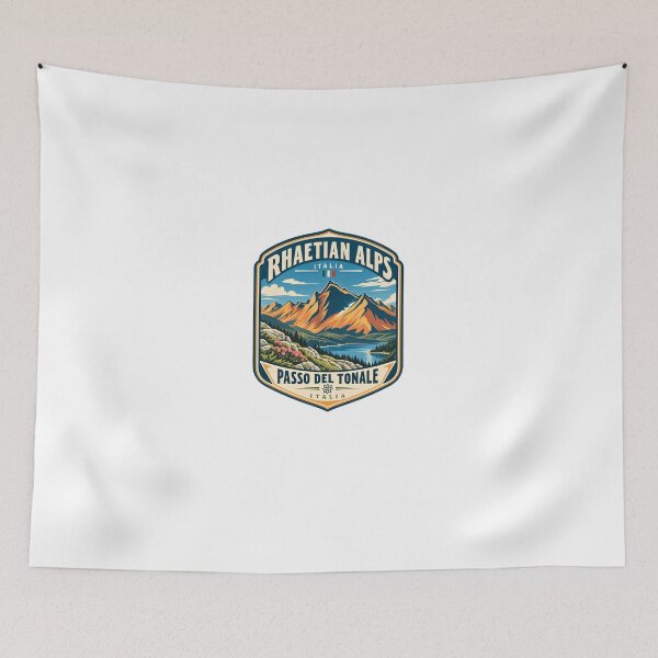 Item preview, Rhaetian Alps Italia Passo Del Tonale Italia Mountain Hiking Traveler designed and sold by Star3NowForMe.