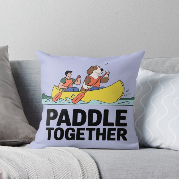 Item preview, Canoe Paddling Dog Duo designed and sold by JebliDesign.