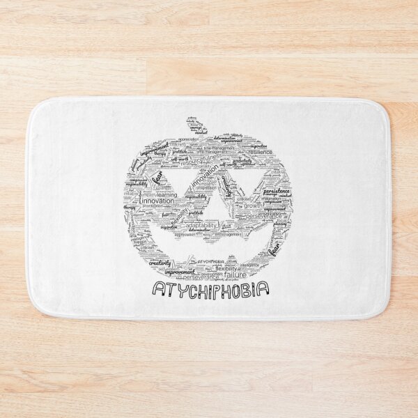 Item preview, Atychiphobia (Fear Of Failure Fear Of Not Being Good Enough) Pumpkin Word Collage designed and sold by Lion-Minard.