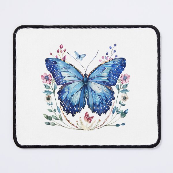 Item preview, Blue Butterfly | Elegant Nature Aesthetic Art designed and sold by Mandayartstudio.