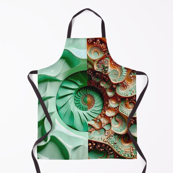 Item preview, Celadon Wave and Metallic Copper Vortex designed and sold by Vicky Brago-Mitchell®.